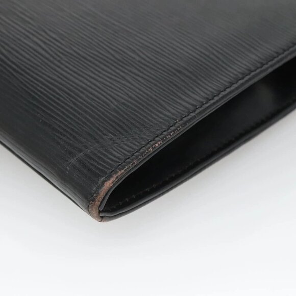 LOUIS VUITTON Epi Jena Clutch Bag Black M52722 LV Auth 136480 - Picture 10 of 16